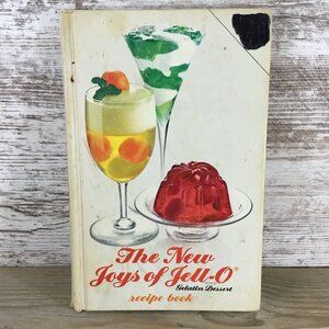 The New Joys Of Jell-O Recipe Book Vintage Hardcover Gelatin Dessert Guide 1970s